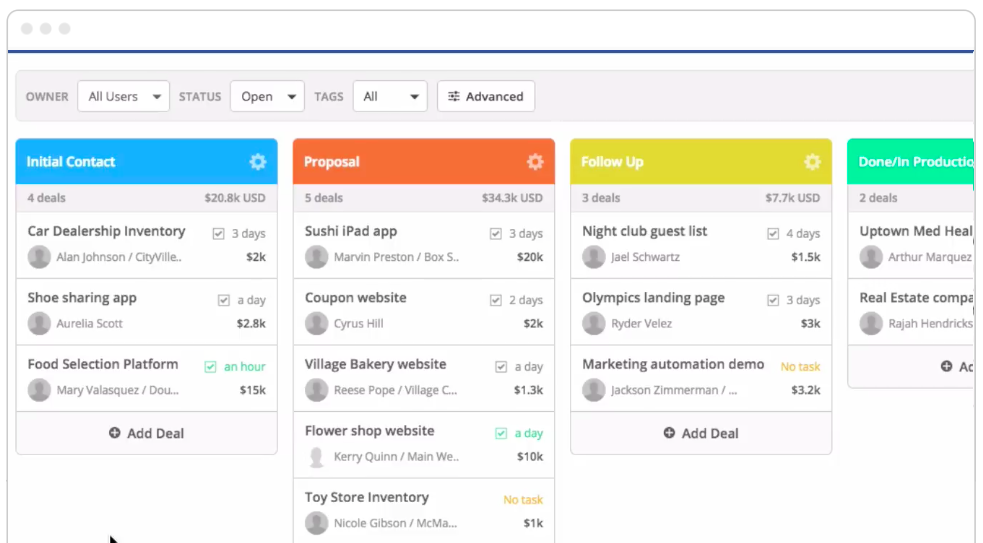 CRM-Manufacturing Web Application
